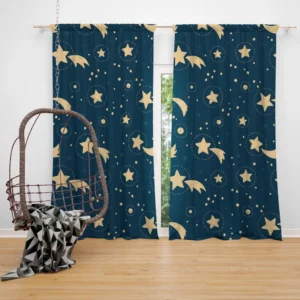 Sky Full Of Tailed Stars Curtain