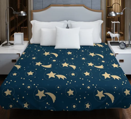 Sky Full Of Tailed Stars Duvet Cover