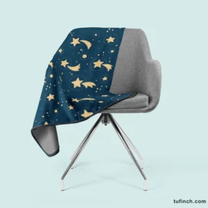 Sky Full Of Tailed Stars Fleece Blanket 2