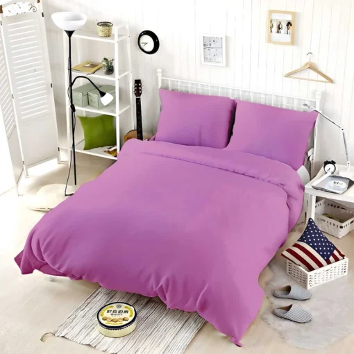 Sky Magenta Color Bedding Set