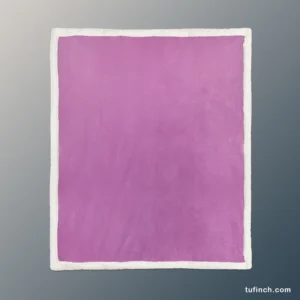 Sky Magenta Color Sherpa Fleece Blanket 1