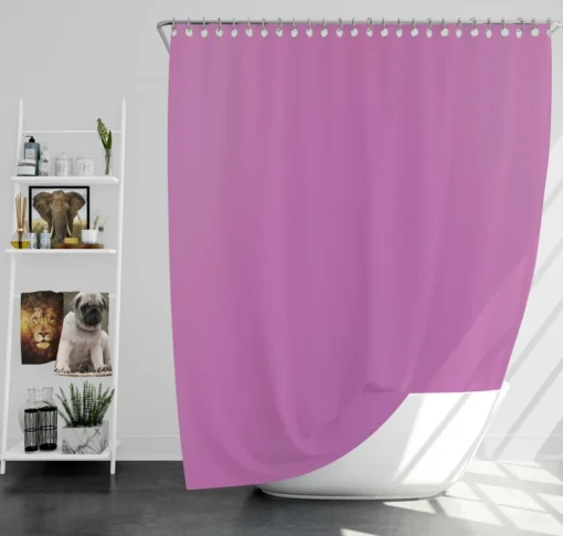 Sky Magenta Color Shower Curtain