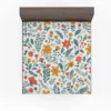 Small Floral Spring Blossom Pattern Fitted Sheet