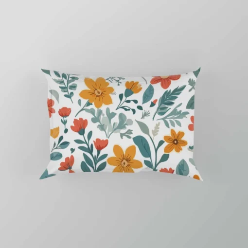 Small Floral Spring Blossom Pattern Pillow Case