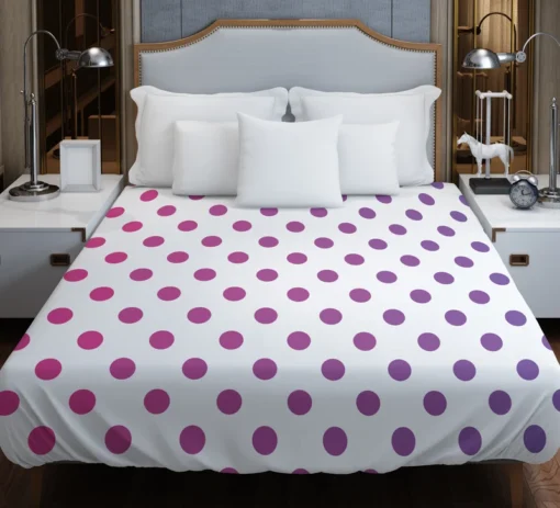 Small Gradient Colored Polka Dots Duvet Cover