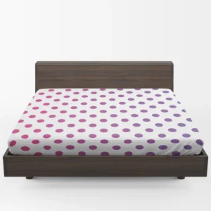 Small Gradient Colored Polka Dots Fitted Sheet 1