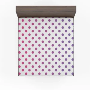 Small Gradient Colored Polka Dots Fitted Sheet