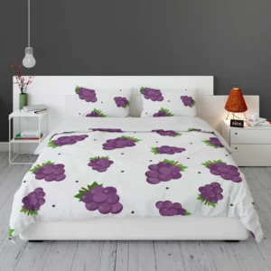 Small Grapes Bunch Pattern Bedding Set 1