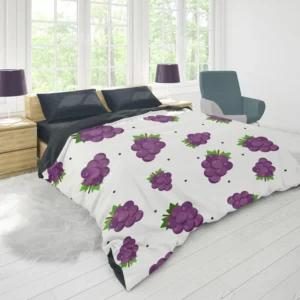 Small Grapes Bunch Pattern Duvet Cover 1