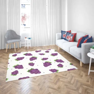 Small Grapes Bunch Pattern Rug 2