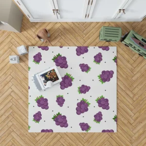 Small Grapes Bunch Pattern Rug