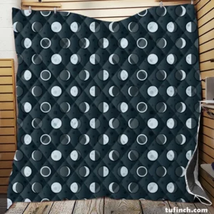 Small Polka Dots Pattern Quilt Blanket