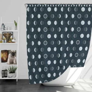 Small Polka Dots Pattern Shower Curtain