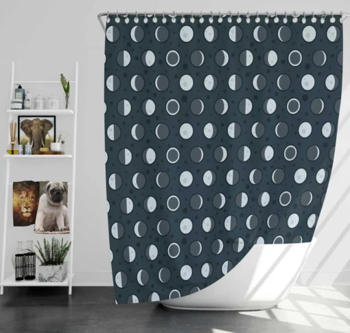 Small Polka Dots Pattern Shower Curtain