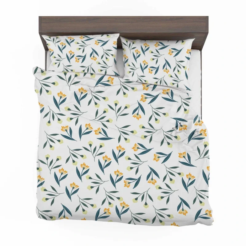 Small Yellow Flower Pattern Bedding Set 2