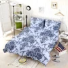 Smalt Blue Vintage Damask Bedding Set