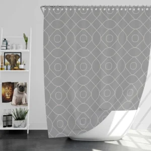 Smart Phone Minimalist Pattern Shower Curtain