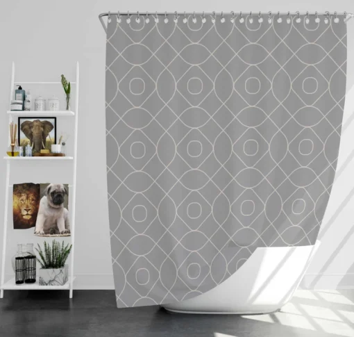 Smart Phone Minimalist Pattern Shower Curtain