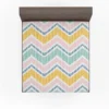 Soft Striped Chevron Design Fitted Sheet