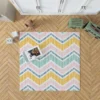 Soft Striped Chevron Design Rug