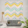 Soft Striped Chevron Design Wall Tapestry