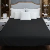 Solid Black Color Duvet Cover