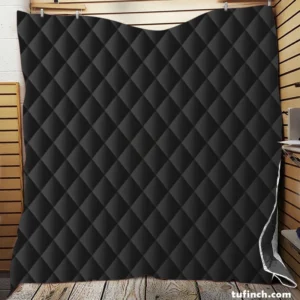 Solid Black Color Quilt Blanket