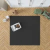 Solid Black Color Rug