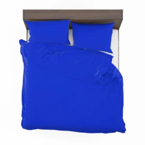 Solid Color Vivid Blue Bedding Set 2