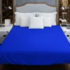 Solid Color Vivid Blue Duvet Cover