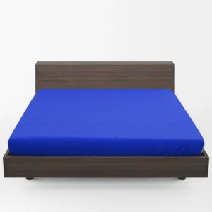 Solid Color Vivid Blue Fitted Sheet 1