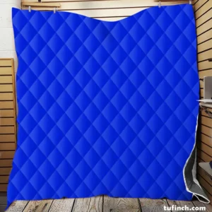 Solid Color Vivid Blue Quilt Blanket