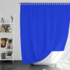 Solid Color Vivid Blue Shower Curtain