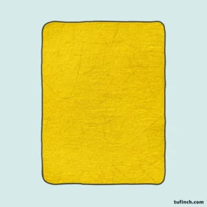 Solid Color Yellow Background Fleece Blanket 1