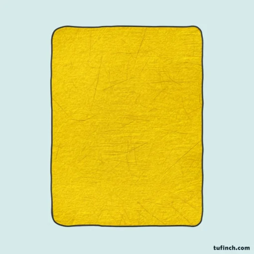 Solid Color Yellow Background Fleece Blanket 1