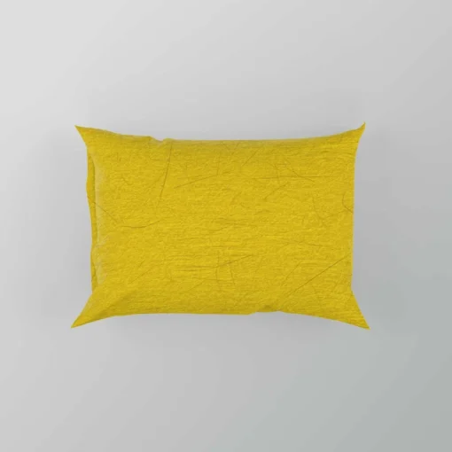 Solid Color Yellow Background Pillow Case