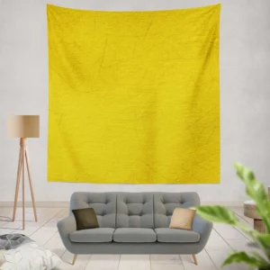 Solid Color Yellow Background Wall Tapestry