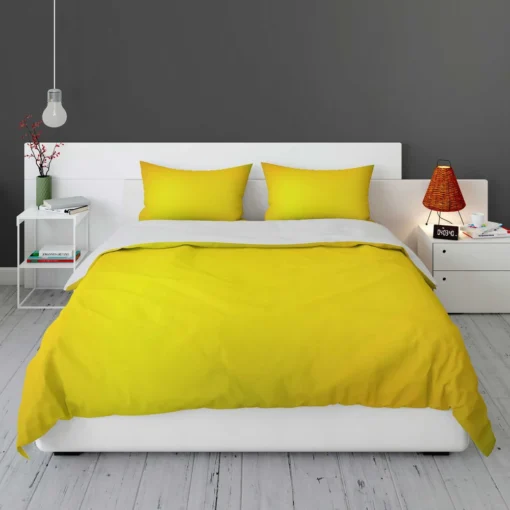 Solid Dark Yellow Color Bedding Set 1