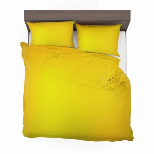 Solid Dark Yellow Color Bedding Set 2