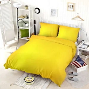 Solid Dark Yellow Color Bedding Set