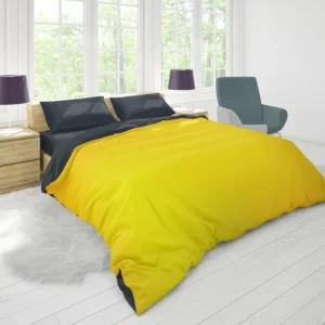 Solid Dark Yellow Color Duvet Cover 1