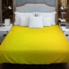 Solid Dark Yellow Color Duvet Cover