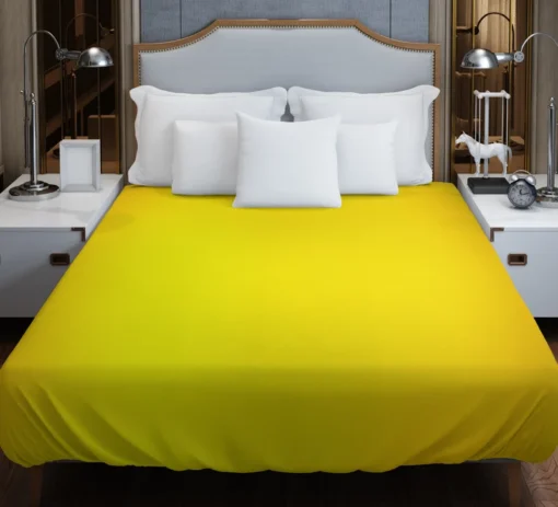 Solid Dark Yellow Color Duvet Cover