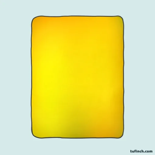 Solid Dark Yellow Color Fleece Blanket 1