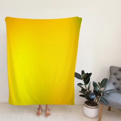 Solid Dark Yellow Color Fleece Blanket