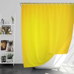 Solid Dark Yellow Color Shower Curtain