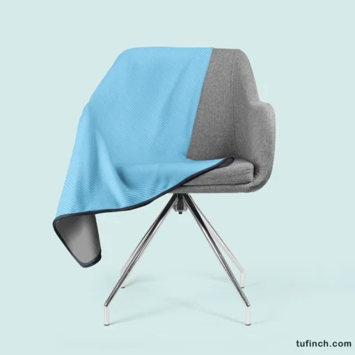 Solid Ice Blue Color Fleece Blanket 2