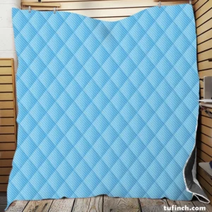 Solid Ice Blue Color Quilt Blanket