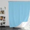 Solid Ice Blue Color Shower Curtain