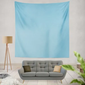 Solid Ice Blue Color Wall Tapestry